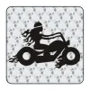 Motorradfahrer Aufkleber