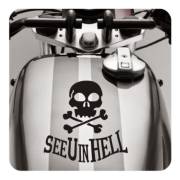 Autocollant see you in hell