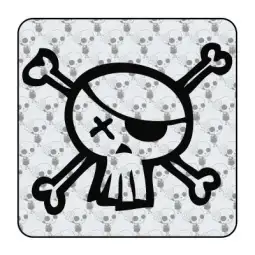 Autocollant calavera tattoo 2