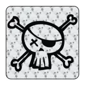 Autocollant calavera tattoo 2