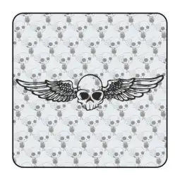 SCHÄDEL FLÜGEL Aufkleber 2