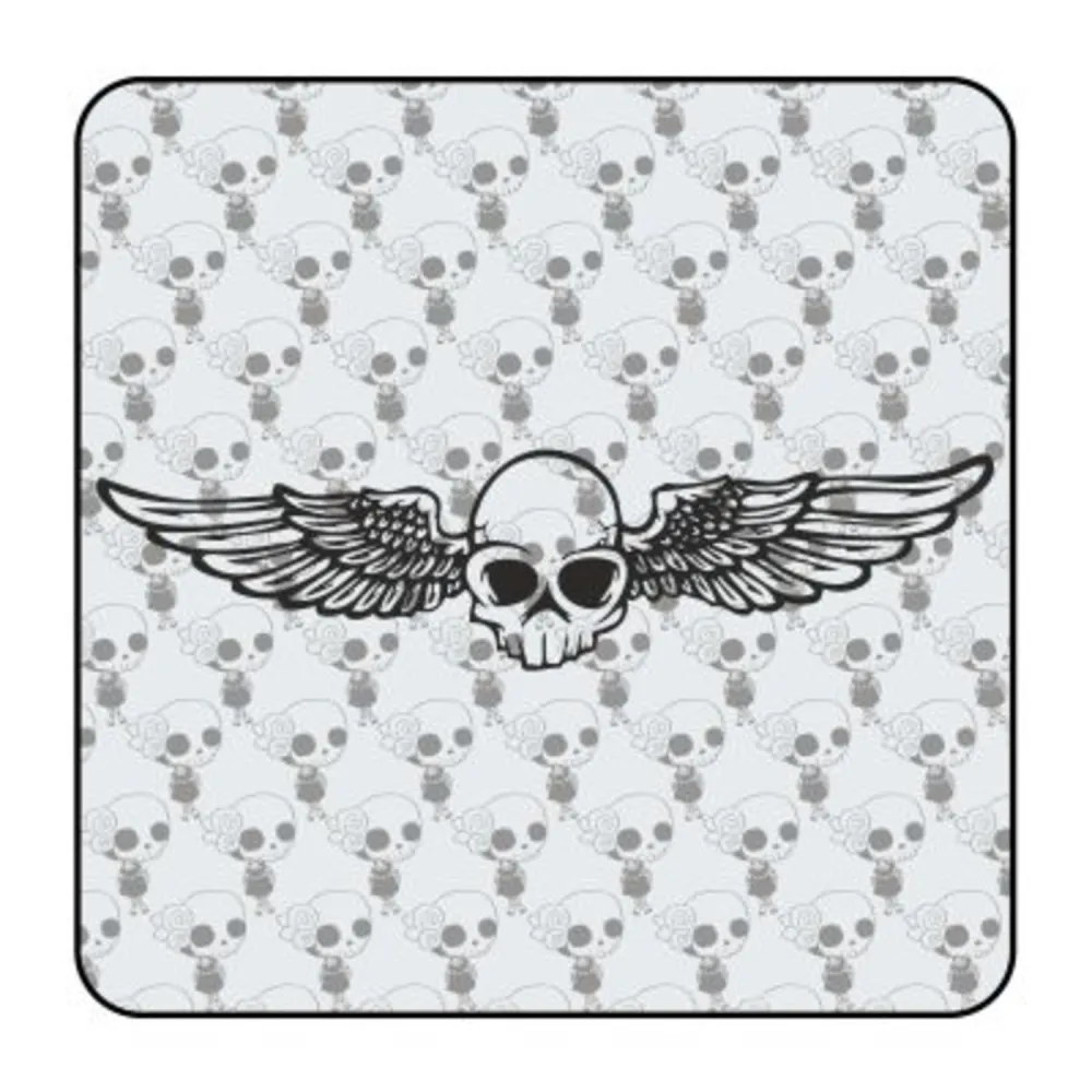 SCHÄDEL FLÜGEL Aufkleber