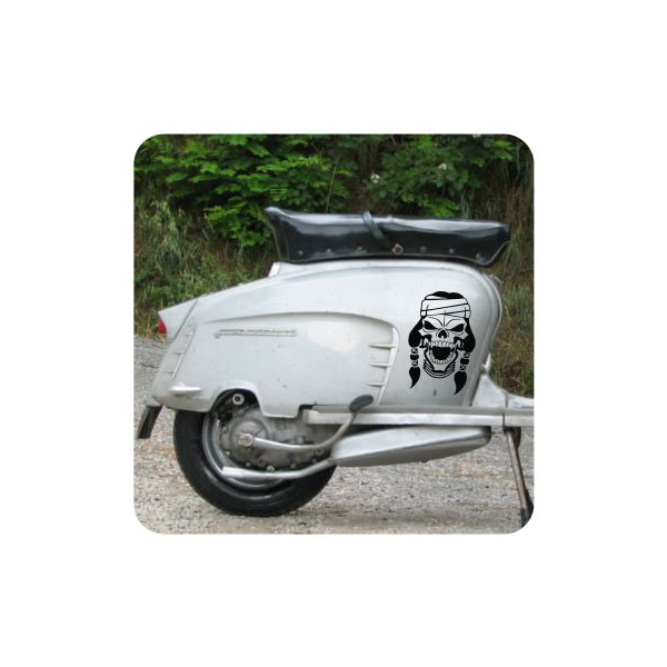 Autocollant calavera indio