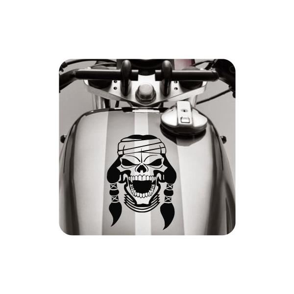 Autocollant calavera indio