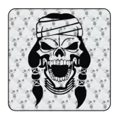 Sticker calavera indio 2