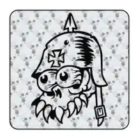 MALTESERKREUZ SCHÄDEL Aufkleber 2