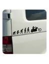 Autocollant evolucion moto custom