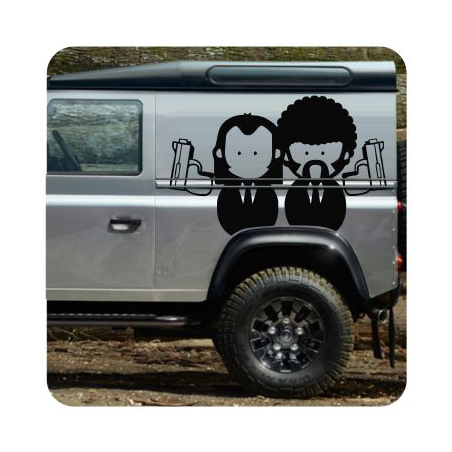Pegatina PULP FICTION. Pegatinas freaks, pegatinas frikis.