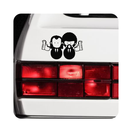 Pegatina PULP FICTION. Pegatinas freaks, pegatinas frikis.