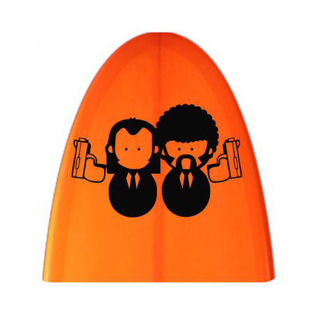 Pegatina PULP FICTION. Pegatinas freaks, pegatinas frikis.