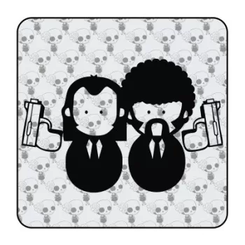 Autocollant pulp fiction