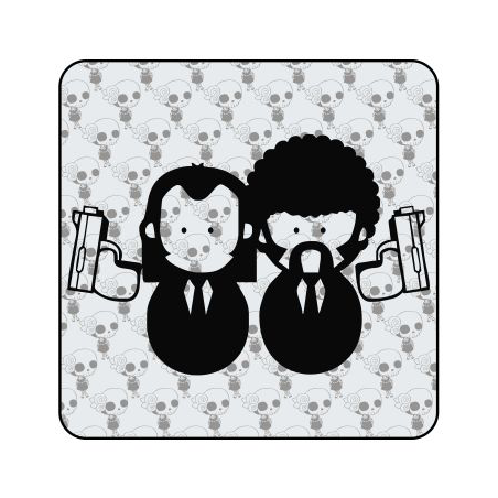 Pegatina PULP FICTION. Pegatinas freaks, pegatinas frikis.