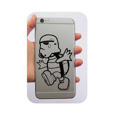 Pegatina MARIO STORM TROOPER. Pegatinas freaks, pegatinas frikis.