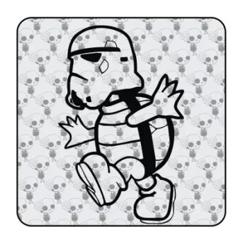 Autocollant mario storm trooper