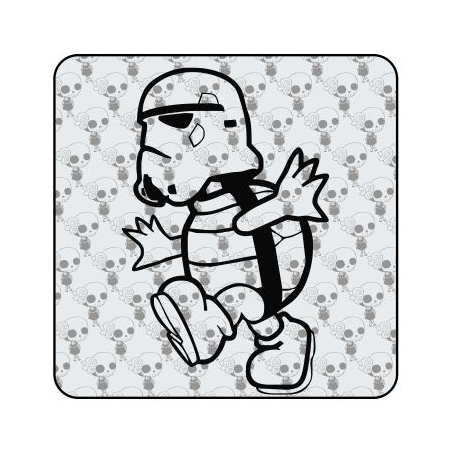 Pegatina MARIO STORM TROOPER. Pegatinas freaks, pegatinas frikis.
