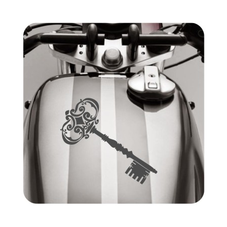 Sticker llave old school tattoo