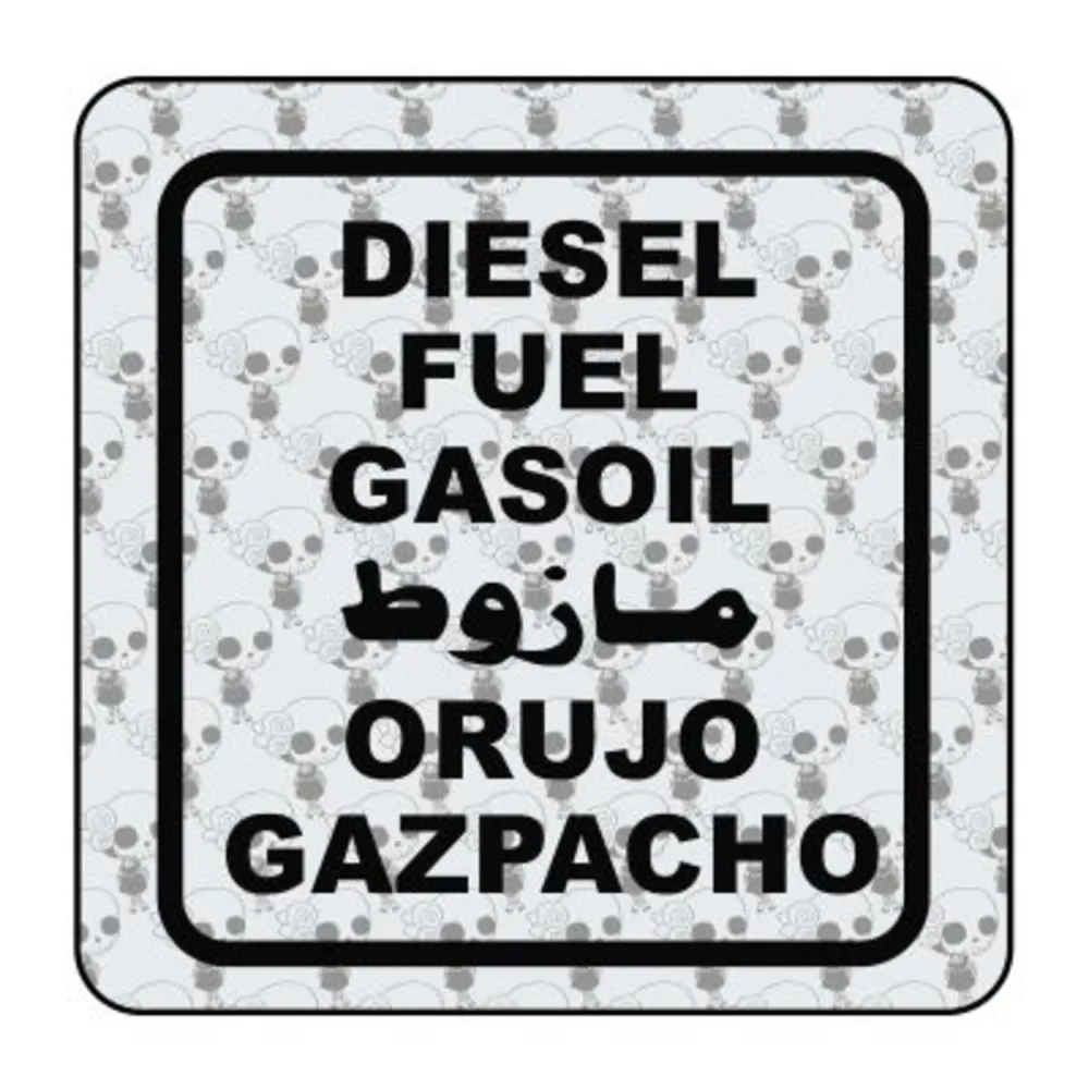 Autocollant diesel orujo gazpacho