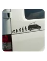 Pegatina EVOLUCION T5. Pegatinas para Camper y Autocaravana