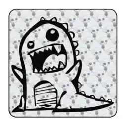 Autocollant dinosaurio feroz 2