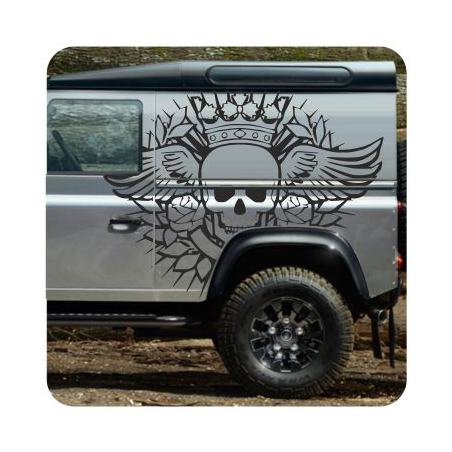 Autocollant calavera old school