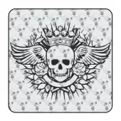Autocollant calavera old school 2