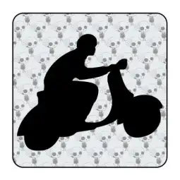 Autocollant vespa racing 2