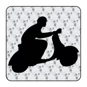 Autocollant vespa racing