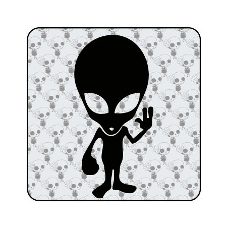 Pegatina MARCIANITO. Pegatinas freaks, pegatinas frikis.