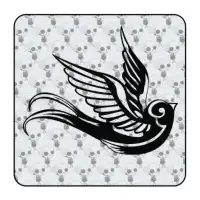 Sticker golondrina old school 2