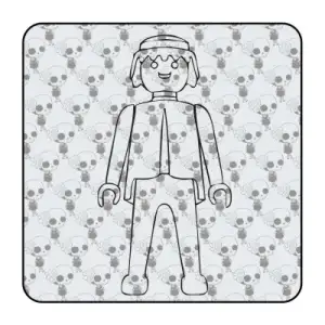 Pegatina PLAYMOBIL. Pegatinas freaks, pegatinas frikis.