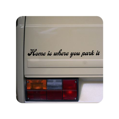 Sticker home is where you park it