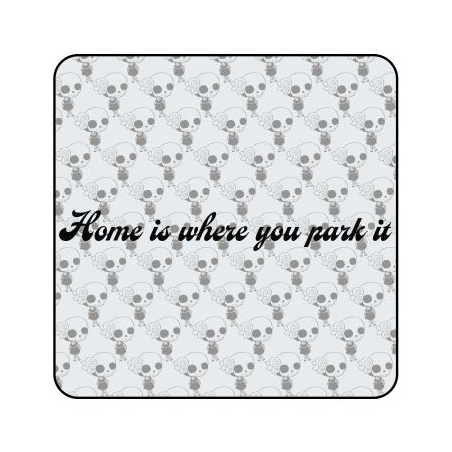 Autocollant home is where you park it