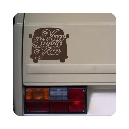 Sticker van sweet van