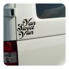 Sticker van sweet van