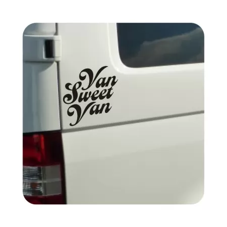 Sticker van sweet van