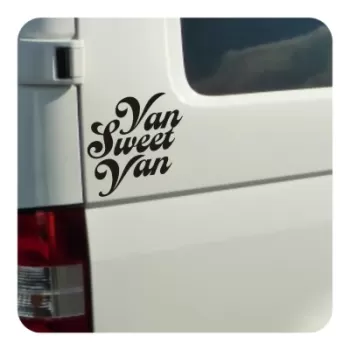 Sticker van sweet van