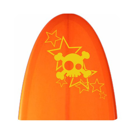 Sticker calaveras estrellas