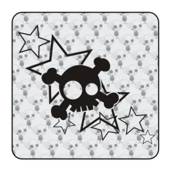 Sticker calaveras estrellas