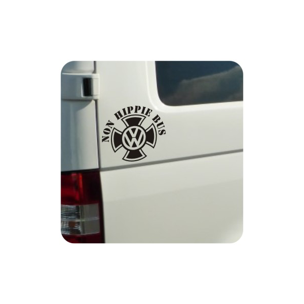 Sticker non hippie bus malta