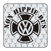 Pegatina NON HIPPIE BUS MALTA. Pegatinas para Camper y Autocaravana