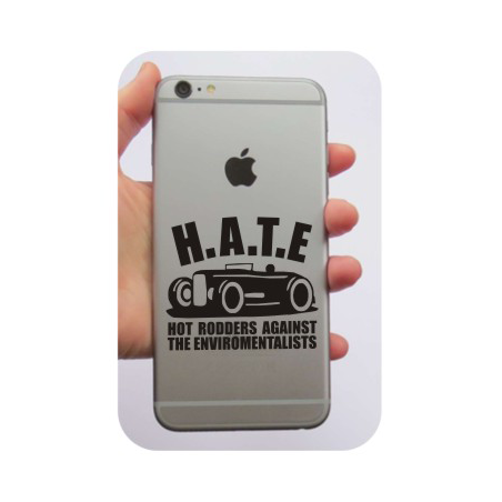 Pegatina de vinilo HATE