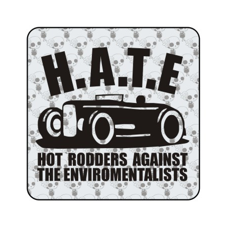 Pegatina de vinilo HATE
