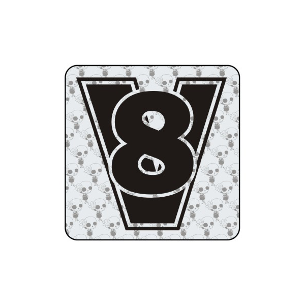 Pegatina V8