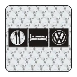 Pegatina COMER DORMIR VW. Pegatinas para Camper y Autocaravana 2