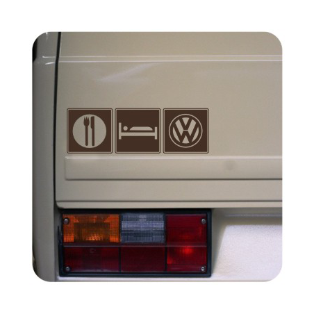 Autocollant restaurante hotel vw