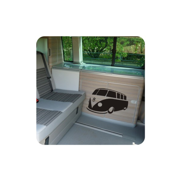 Pegatina T1 CUSTOM. Pegatinas para Camper y Autocaravana
