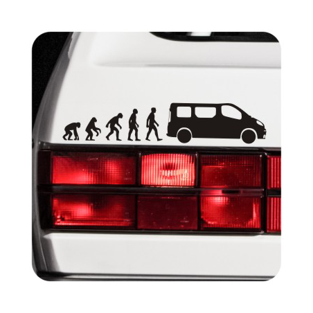 Pegatina EVOLUCION RENAULT. Pegatinas para Camper y Autocaravana