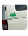 Autocollant space invaders game over
