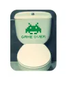 Autocollant space invaders game over