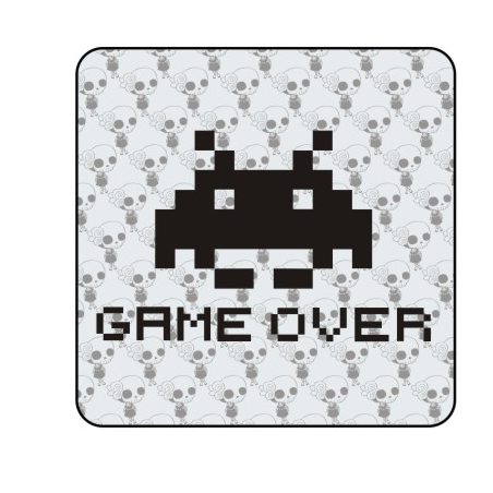 SPACE INVADERS GAME OVER Aufkleber